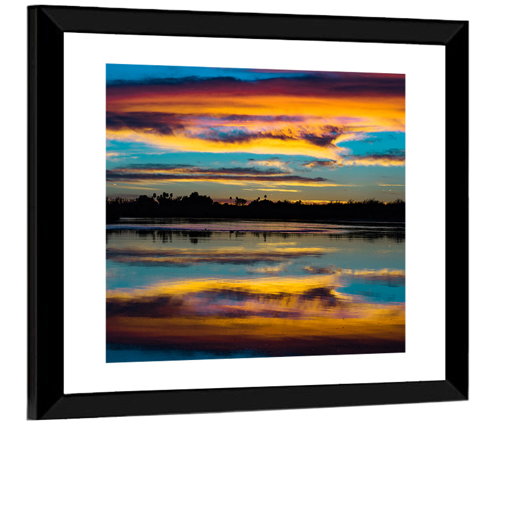 Colorado River Dusk Reflection Wall Art