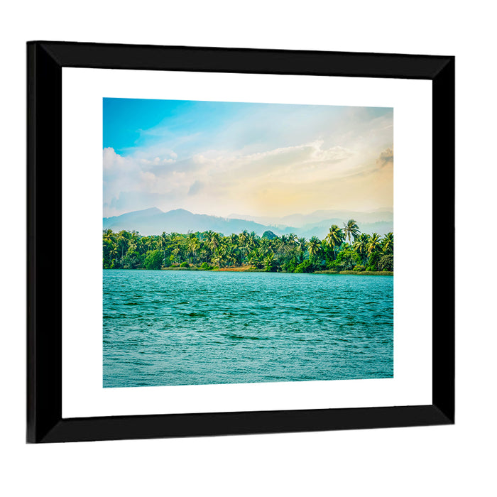 Indian River Morning Light Wall Art as a framed print