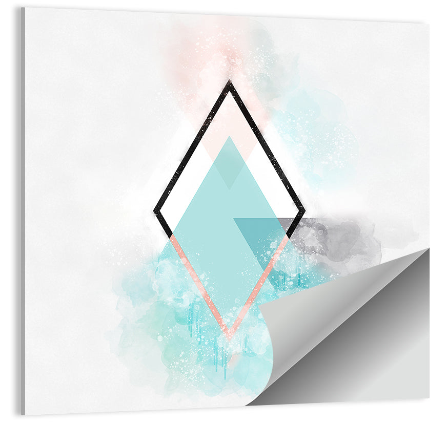 Scandinavian Diamond Geometry Wall Art