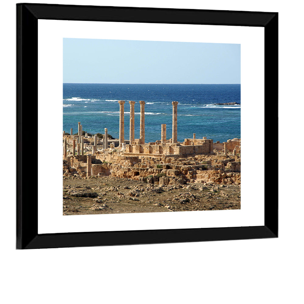 Leptis Magna Coastal Ruins Wall Art