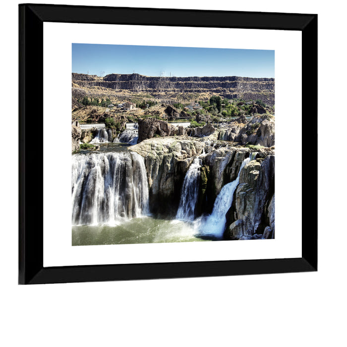 Shoshone Falls, Twin Falls Idaho Wall Art as a framed print