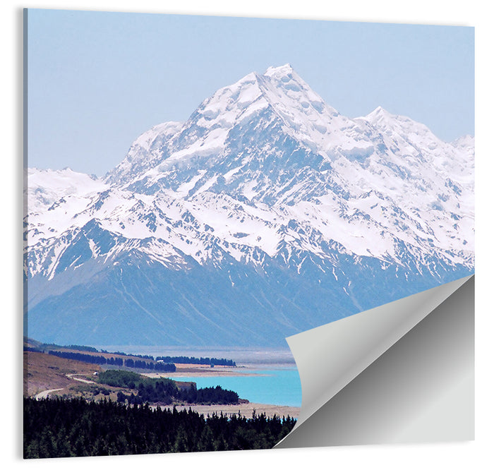 Lake Pukaki and Aoraki Mount Cook Wall Art as a poster print