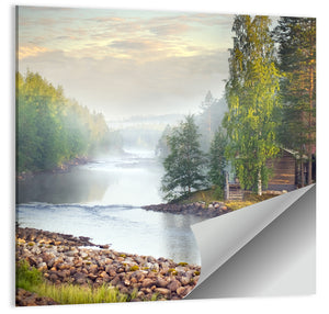 Foggy River Wall Art