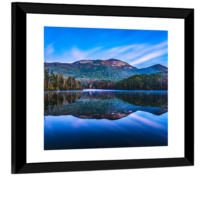 Pinnacle Lake Reflection Wall Art as a framed print