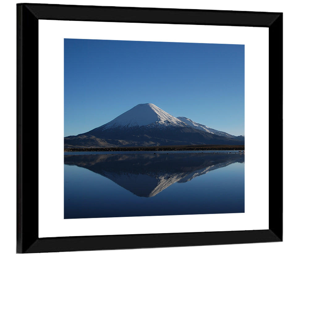 Chungara Lake Reflection Wall Art