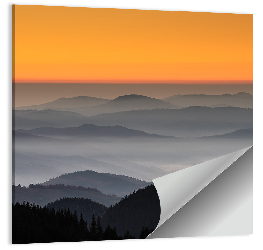 Rarau Mountains Sunrise Wall Art