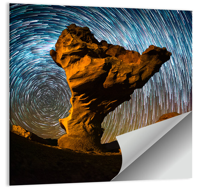Arbol De Piedra Night Sky Wall Art as a poster print