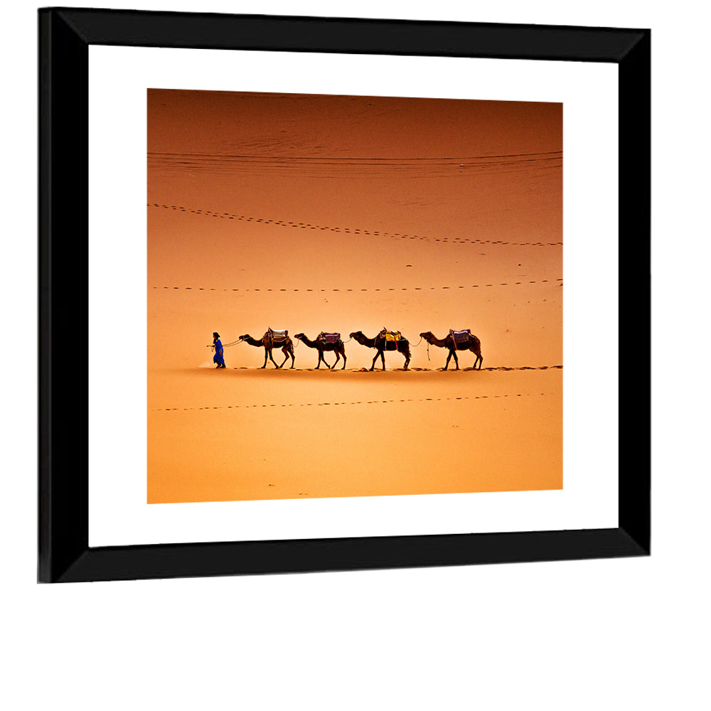 Sahara Camel Caravan Wall Art