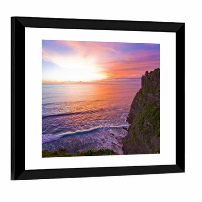 Sunset Over Ocean Wall Art