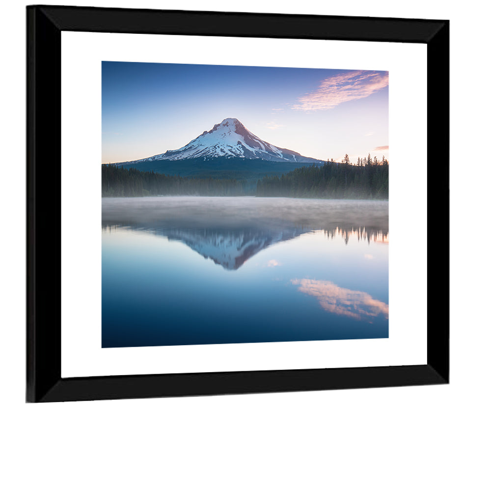 Mount Hood Reflection at Trillium Lake Wall Art