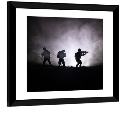 Military Soldiers in War Wall Art