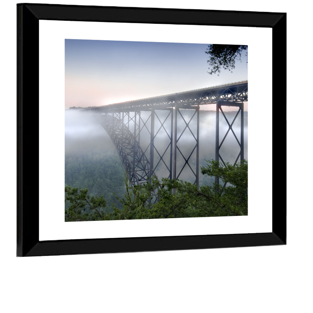 New River Gorge Bridge at Dawn Wall Art