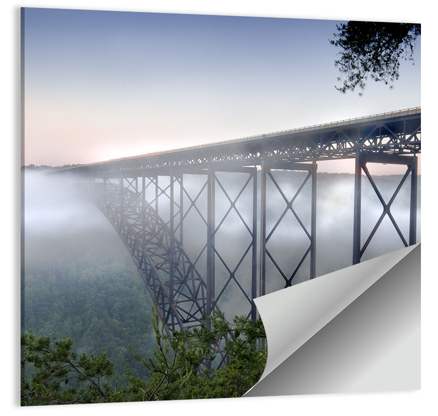 New River Gorge Bridge at Dawn Wall Art
