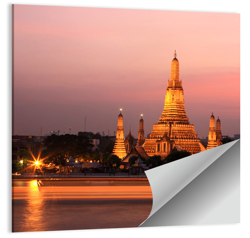 Wat Arun at Dusk Wall Art