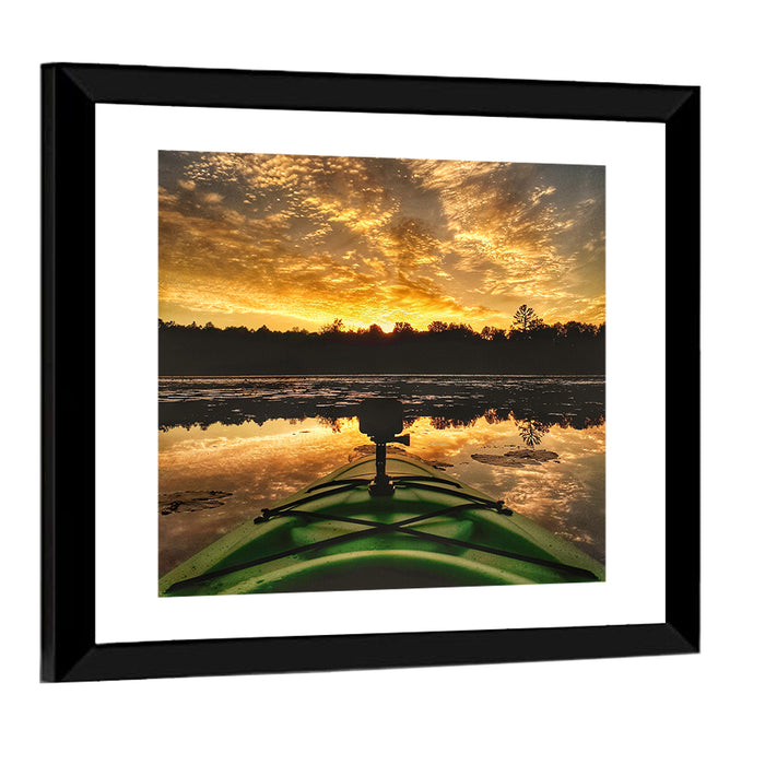 Beaver Dam Sunset, Canada Wall Art as a framed print