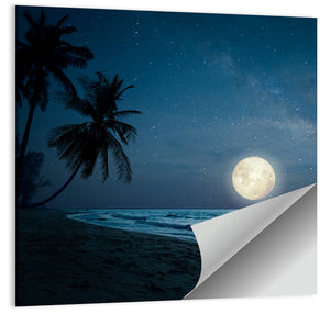 Palm Beach Moonset Wall Art