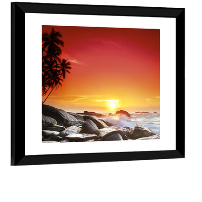 Island Sunset Wall Art