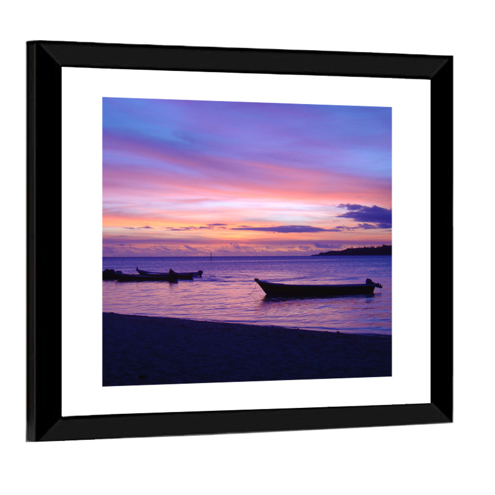 Malolo Island Sunset Wall Art