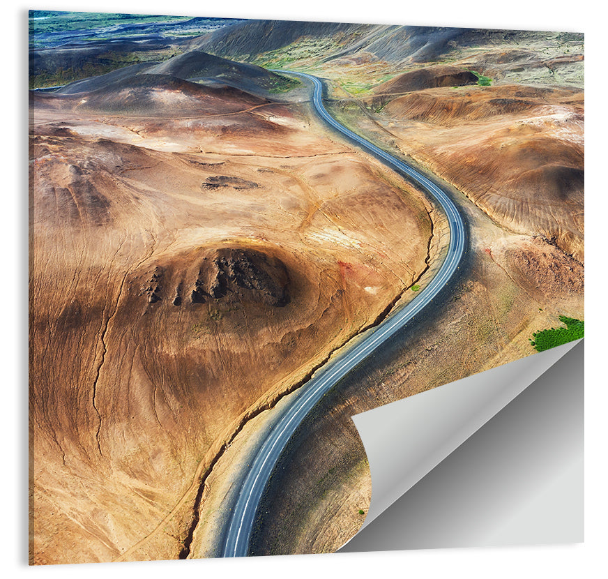 Winding Road in Geysers Valley Wall Art