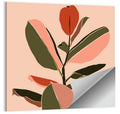 Ficus Leaves Silhouette Wall Art