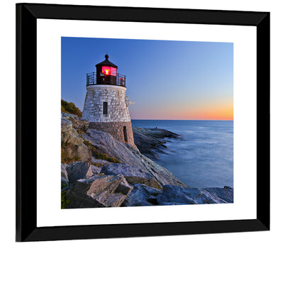 Lighthouse By Ocean Wall Art