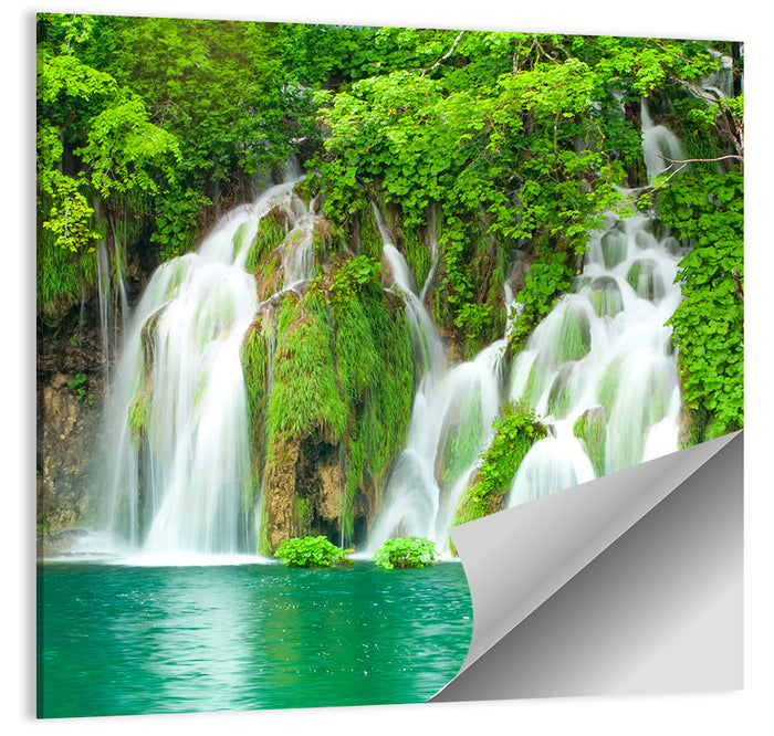 Plitvice Lakes Cascades Wall Art as a poster print