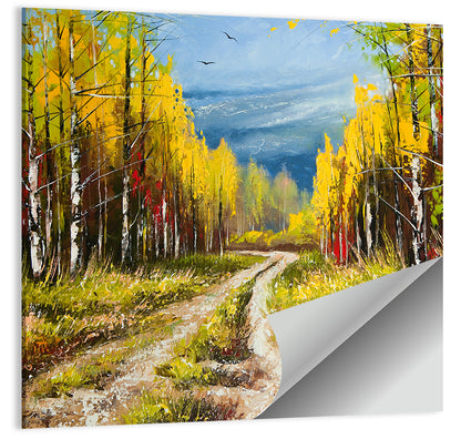 Autumn Hill Pathway Wall Art