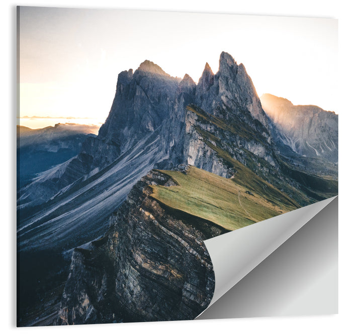 Seceda Ridge, Dolomites Wall Art as a poster print