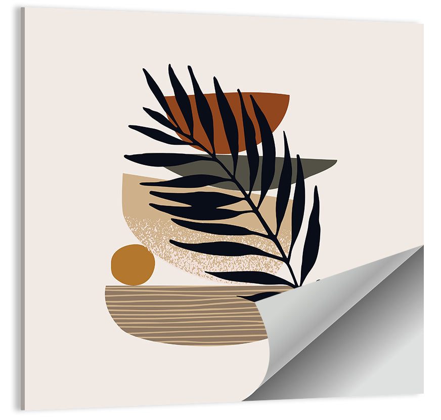 Balanced Palm Leaf Abstract Wall Art