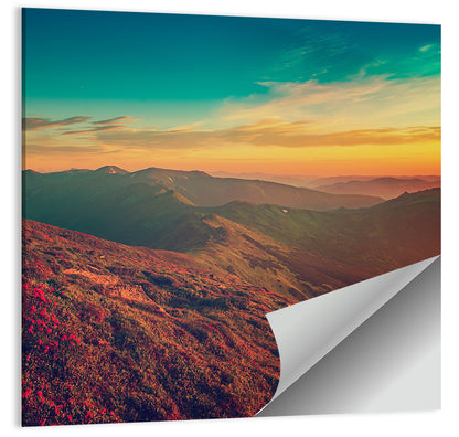 Vivid Mountain Sunrise Wall Art