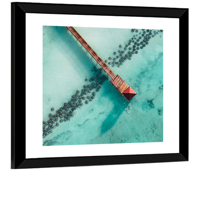 Caribbean Beach Pier Wall Art