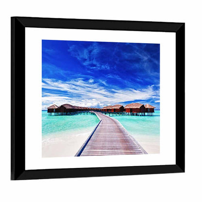 Tourists Villas Maldives Wall Art