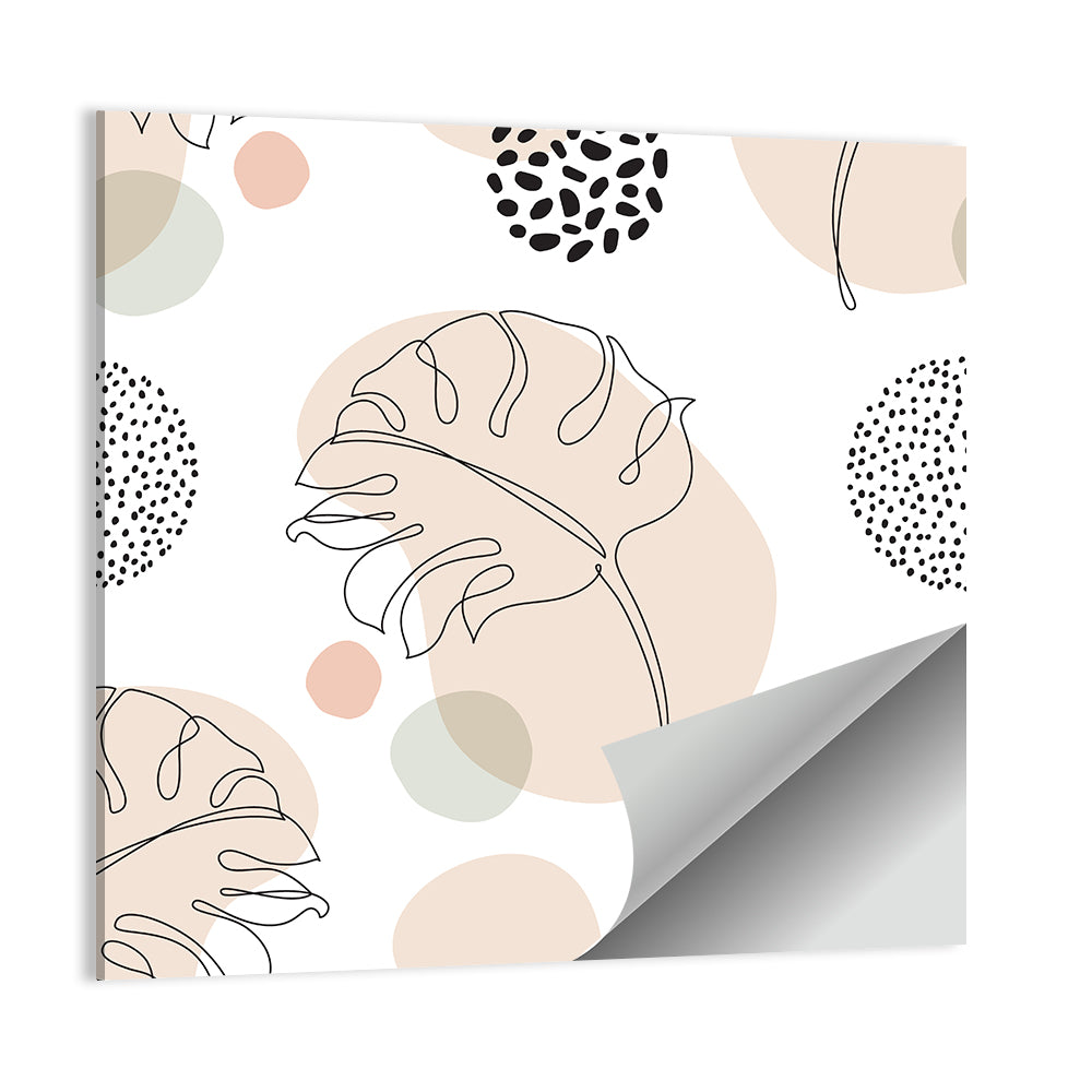 Monstera Leaf Pattern Wall Art