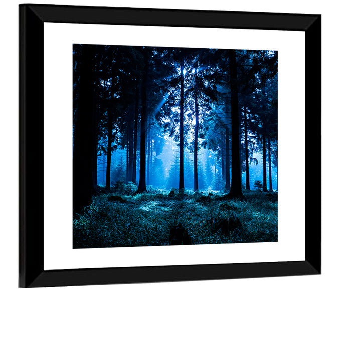 Thuringia Forest at Dusk Wall Art as a framed print