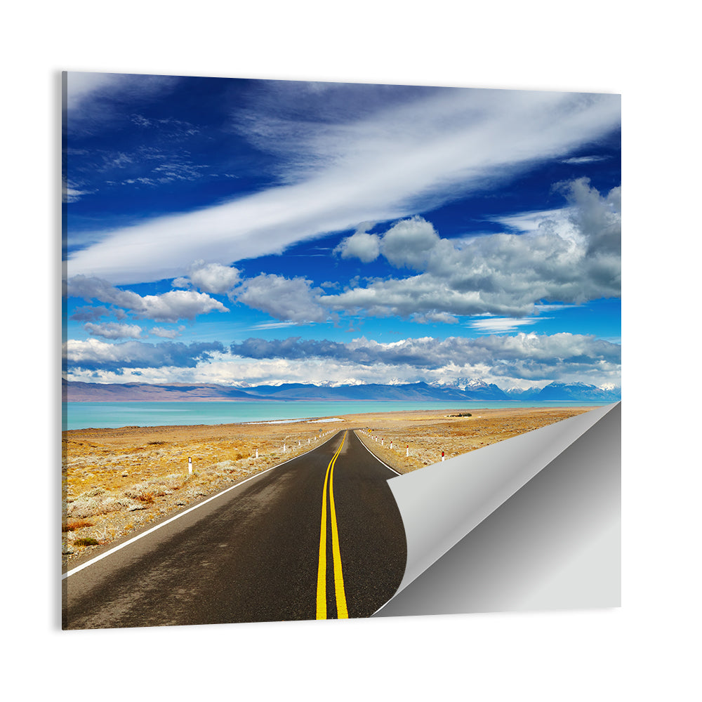Road to Viedma Lake, Patagonia Wall Art, poster print, square