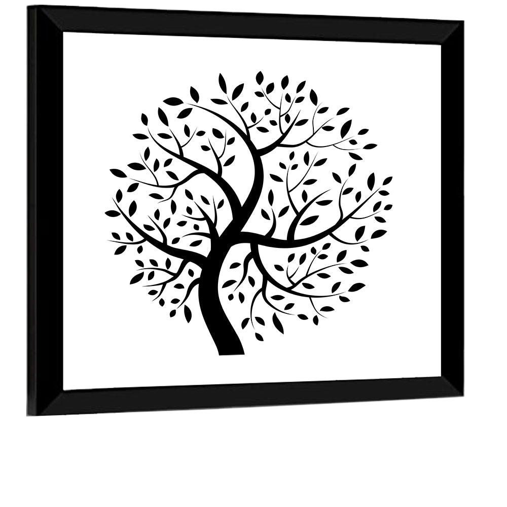 Black Tree Silhouette Wall Art