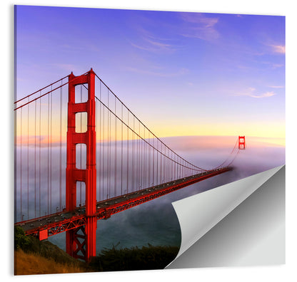 Foggy Golden Gate Bridge Wall Art