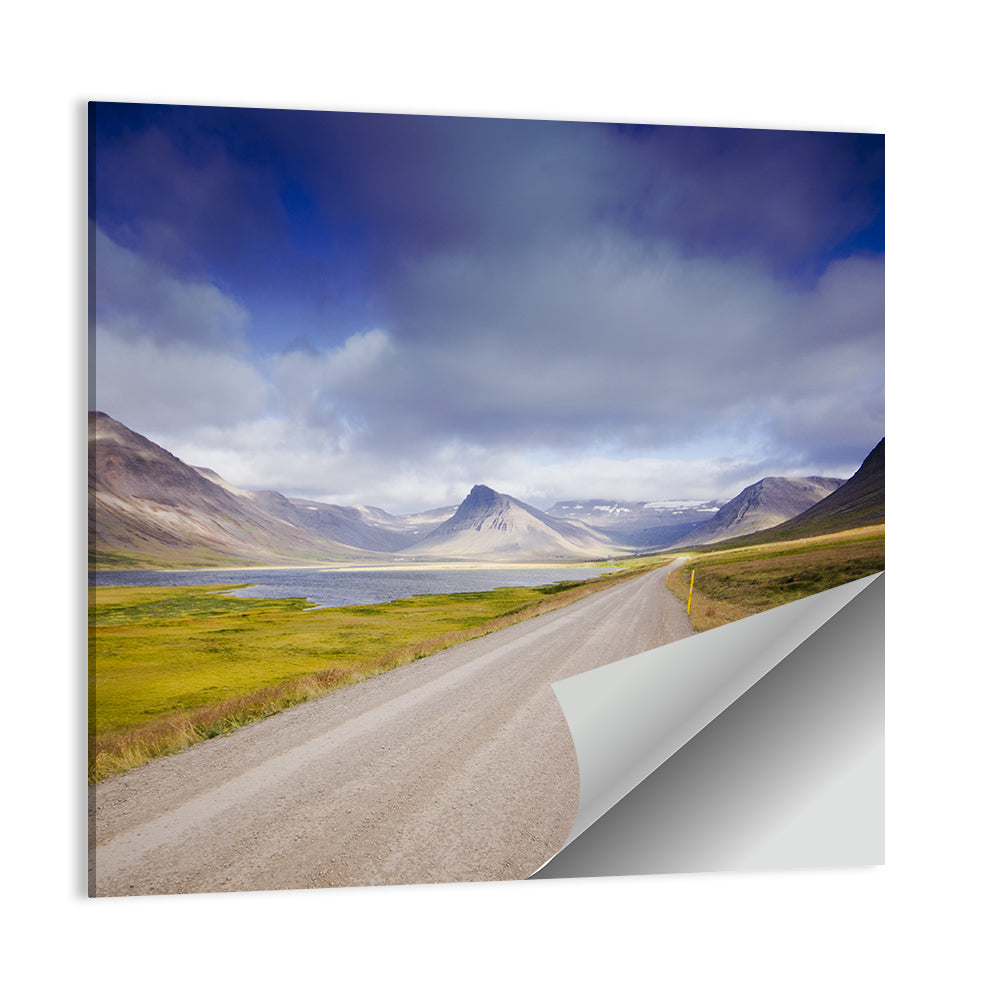 Iceland Gravel Road Landscape Wall Art