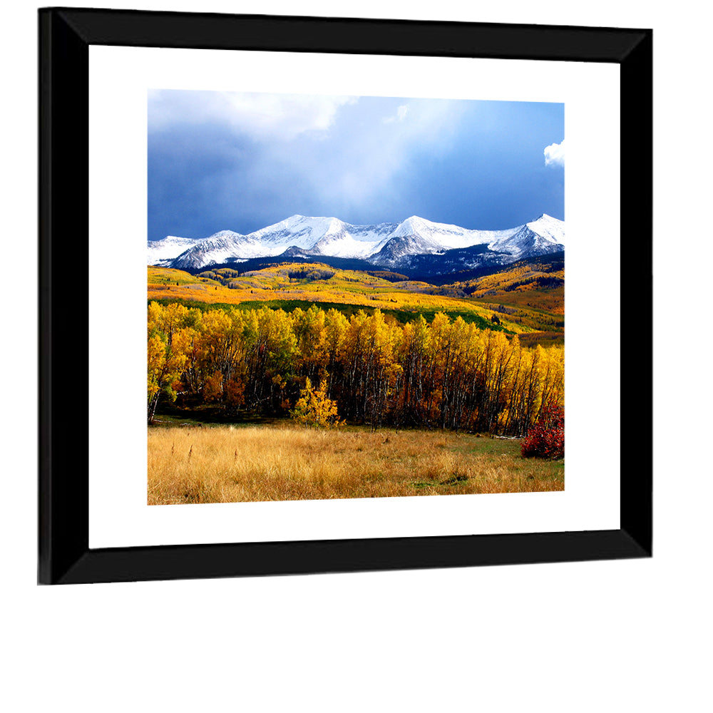 Crested Butte Autumn Mountains Wall Art