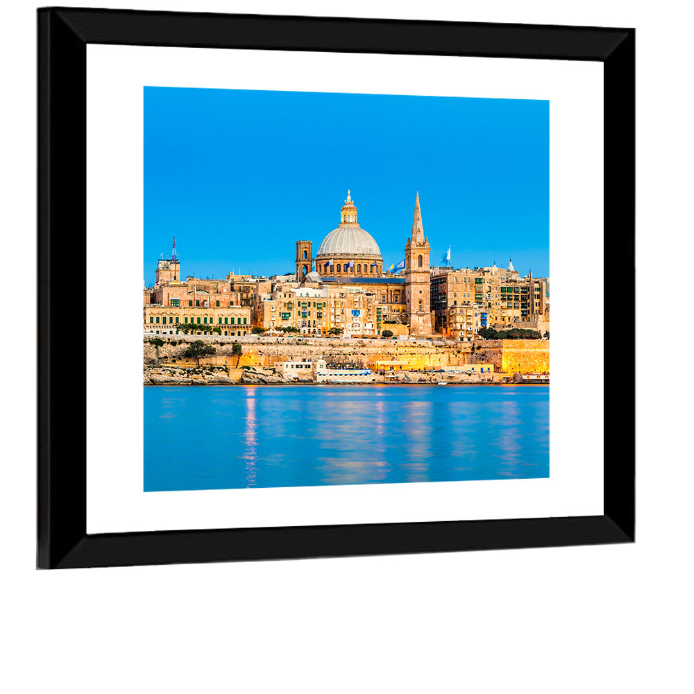 Valletta Waterfront Skyline Wall Art