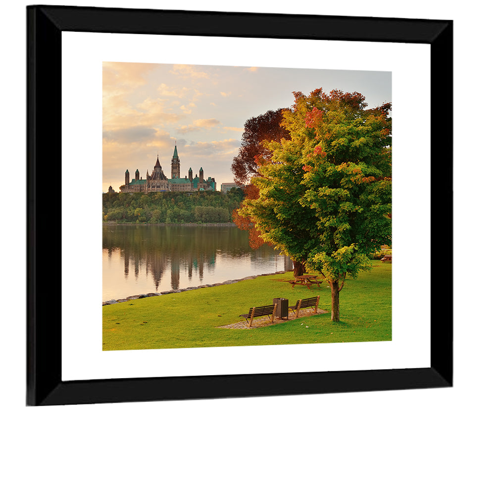 Ottawa Skyline at Golden Hour Wall Art