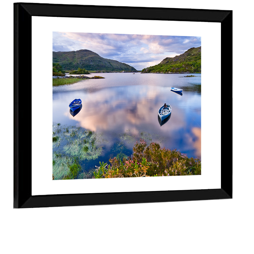 Lough Leane Rowboats at Dusk Wall Art