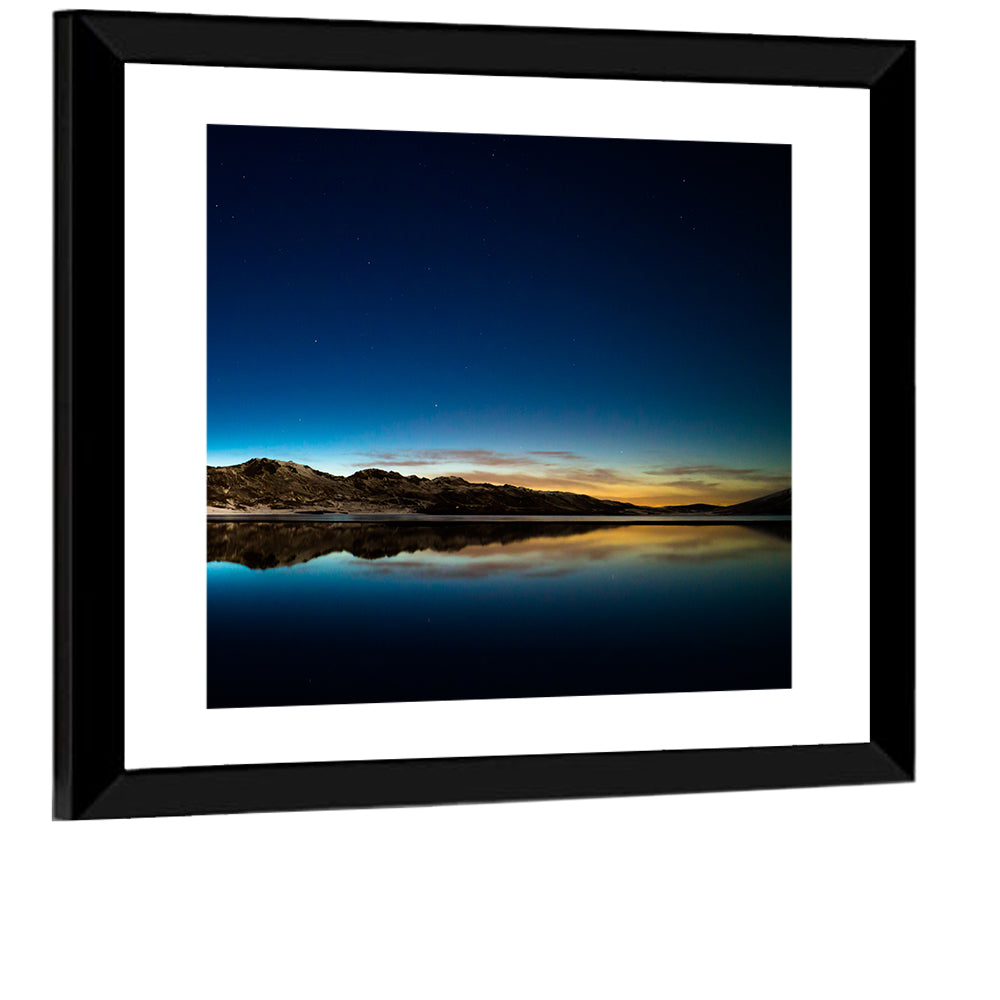 Kleifarvatn Lake at Dusk Wall Art