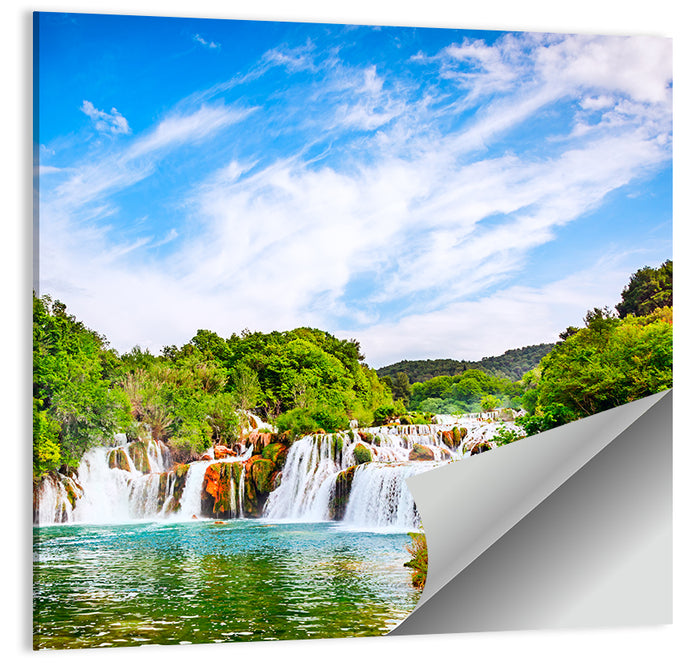 Skradinski Buk Waterfall, Krka Wall Art as a poster print