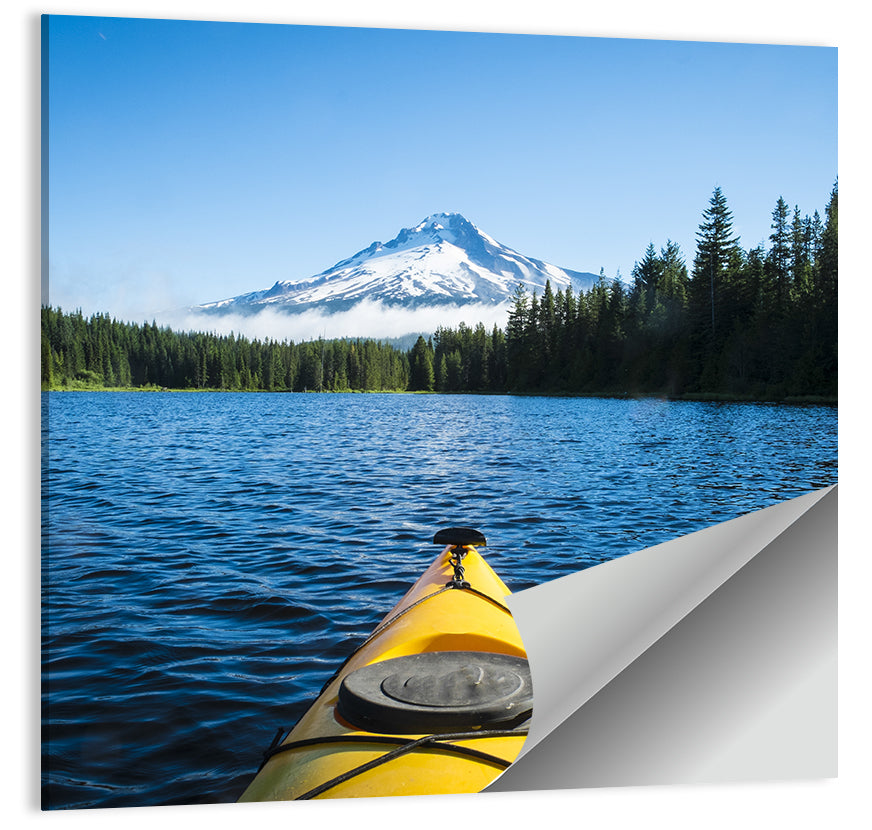 Kayak in Trillium Lake Wall Art