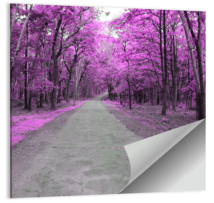 Autumn Forest Road Wall Art