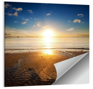 Sea Beach Sunrise Wall Art