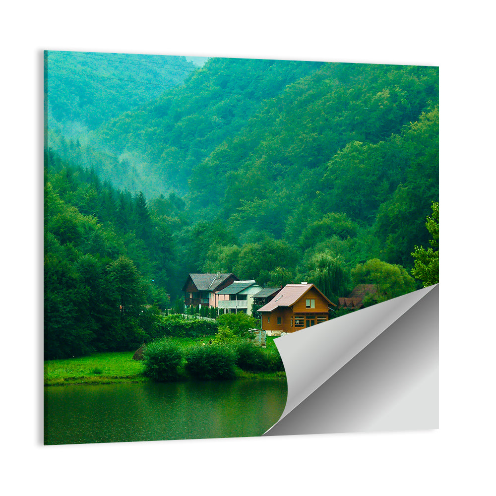 Mist Over Lake Tarnita Wall Art