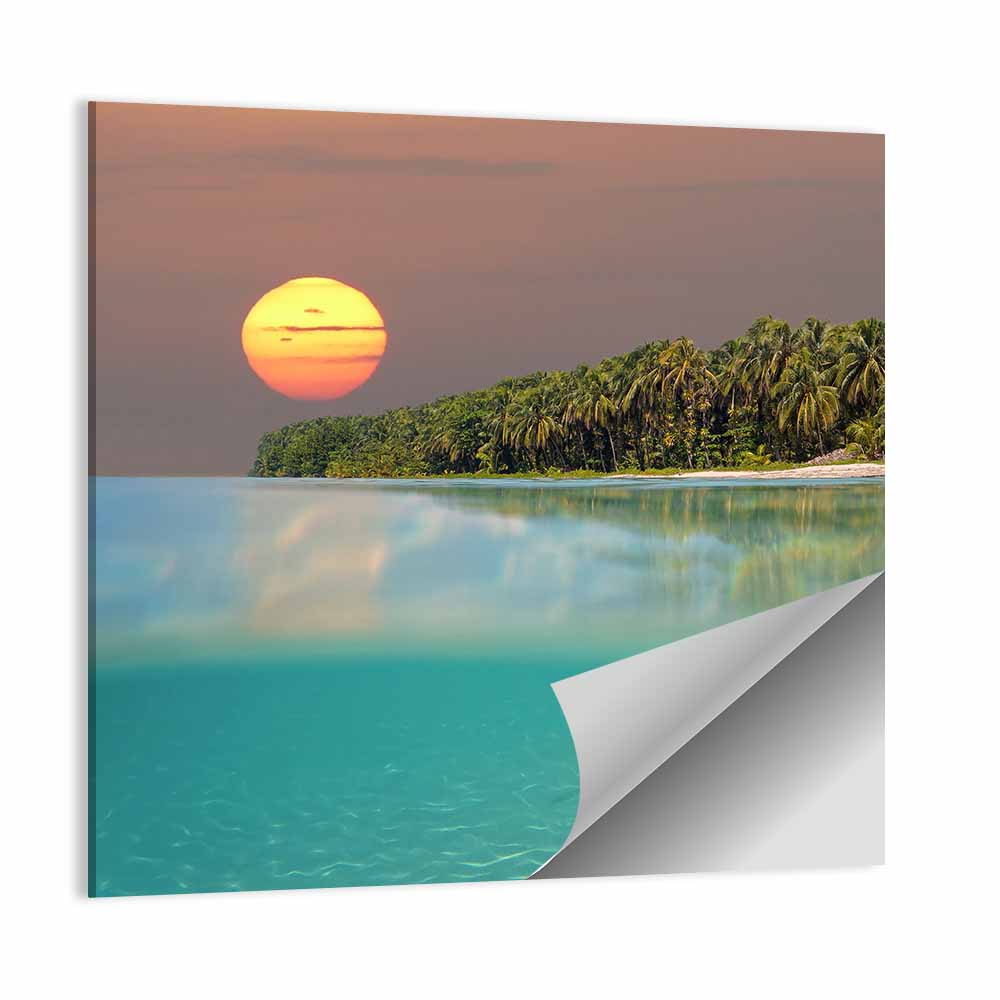 Split-level Caribbean Sunset Wall Art