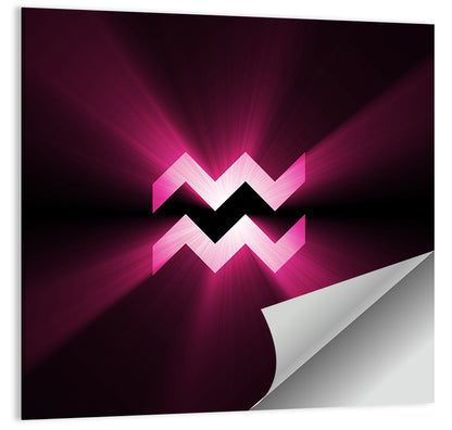 Aquarius Symbol Wall Art